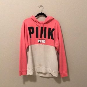 PINK colorblock hoodie